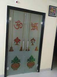 pooja room glass door for home rs 350