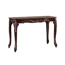 Dark Cherry Wooden Sofa Table