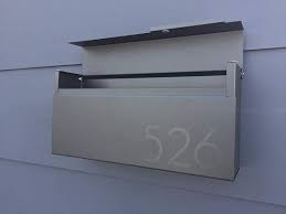Mounted Mailbox Modern Mailbox