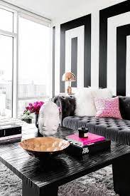 black white and hot pink accents
