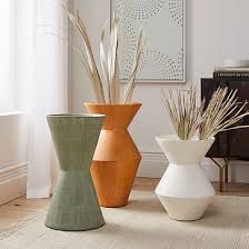 totem ceramic floor vases