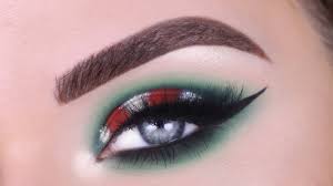 red green christmas eyeshadow