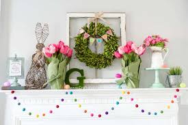 decorate your mantel for easter