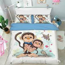 3d cartoon monkey 68 bed pillowcases