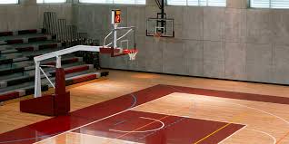 hardwood basketball court features avind