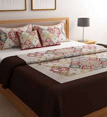 velvet 300 tc double bed sheet with