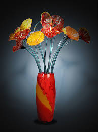 Tall Flower Vase By Suzanne Guttman