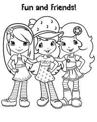 Shortcake makes using wordpress shortcodes a piece of cake. Strawberry Shortcake And Friends Are Ready To Partying Coloring Page Coloring Sky Buku Mewarnai Pola Sulam Warna