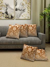 hosta homes brown velvet cushion covers