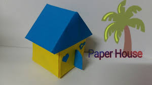 How To Make A Paper 3d House Origami Paper House For Kids