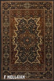 antique persian kashan mohtasham rug n