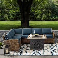 Lawson 5 Piece Rattan Sectional Seating