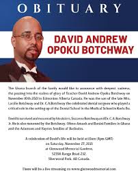 the late david andrew opoku botchway