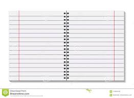 Blank Open Pages Book With Binder Metal Spiral Template A Sheet Of