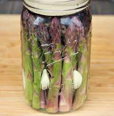 fermented asparagus with garlic