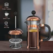 coffee press 4 level filtration system