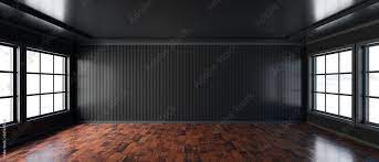 empty room with black wall background