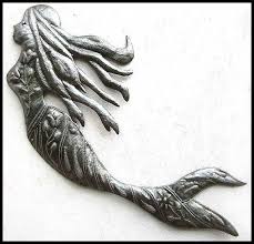 Mermaid Wall Hanging Metal Mermaid