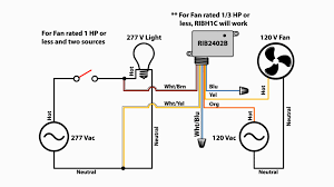 relay rib2402b to control bathroom fans