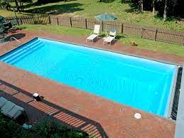 latham rectangle shape pools