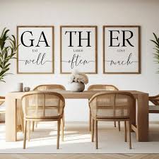 Dining Room Wall Decor Art Gather Sign