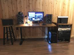 Use two stolmen chests, with capita legs, and four capita bracket and one vika amon. Basement Studio Complete With Ikea Hack Desk And Diy Rack Musicbattlestations