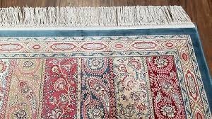 paisley pattern all silk carpet accent