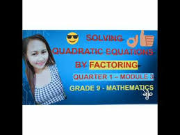 mathematics solving quadratic equation