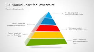 3d Pyramid Template For Powerpoint With 5 Segments