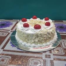 strawberry cream homemade cake for