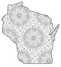 Free coloring pages to print or color online. Wisconsin Map Outline Printable State Shape Stencil Pattern Patterns Monograms Stencils Diy Projects
