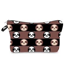 sloth print cosmetic bag makeup bags