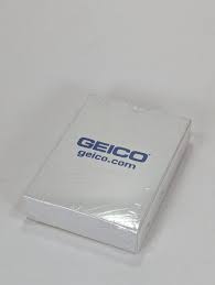 advertising playing card deck geico