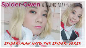 gwen stacy wig and makeup and cosplay