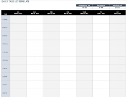010 Daily Routine Schedule Template Ideas Excel Sample