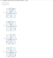 Use Graphing To Find The Solutions To