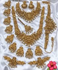 south indian temple bridal jewelry set