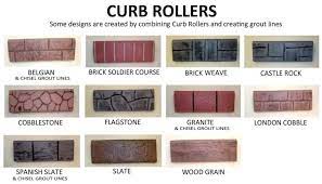 We offer a range of concrete texturing tools that allow you to create the exact aesthetic your clients desire in their newly poured concrete or in their. Expressions Ltd Concrete And Curb Stamp Rollers Expressions Ltd