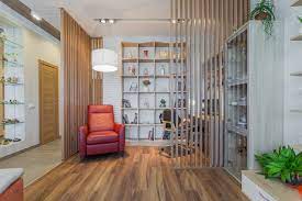 Try Slatted Wood Walls To Define Spaces