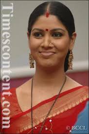 Indian small screen actress Sakshi Tanwar during the shooting of her television serial &#39;Kkavyanjali&#39; - Sakshi-Tanwar
