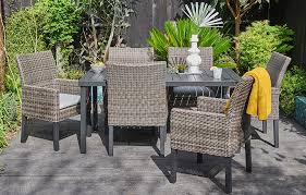 the marbella 6 seater rattan dining set