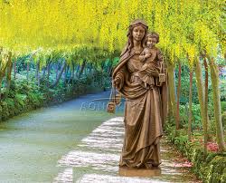 Virgin Mary Garden Statue Holding
