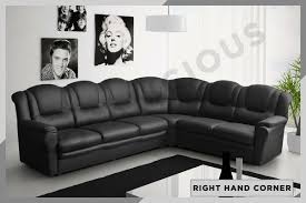 corner sofa faux leather 6 seater