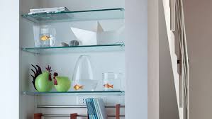 glass shelves as the ultimate storage
