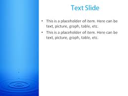 Dripping Water Powerpoint Template For Impressive