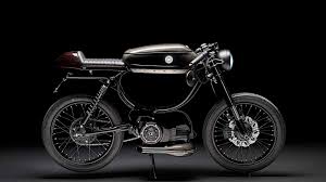 cafe racer styled electric moped