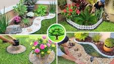 Jardineria. ¿Cómo decorar el jardín con piedras y plantas? Ideas ...