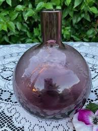 Ikea Modernist Salong Glass Vase Purple