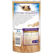 Peaches & cream instant oatmeal. Quaker Select Starts Gluten Free Quick 1 Minute Oats 18 Oz Canister Walmart Com Walmart Com