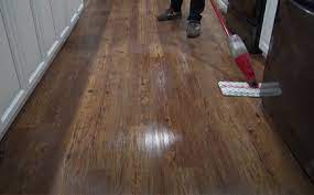 steam mop on vinyl flooring